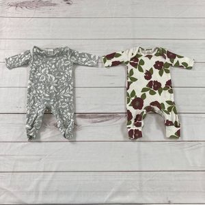 Tesa Babe Floral Printed Long Sleeve Romper Bundle Size Newborn